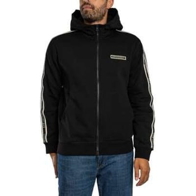 Sweater Emporio Armani EA7 Hoodie met ritsvak met logo