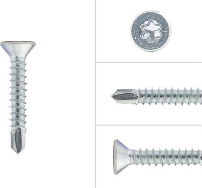 Wovar Zelftapschroeven Verzinkt 4.2 x 25 mm Torx 20 met Boorpunt | Doos 200 Stuks