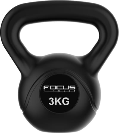 Focus Fitness - Kettlebell - PVC - 3 kg - Halters en Gewichten
