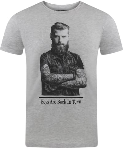 riverso Heren T-Shirt RIVHarald regular fit Grijs S Ronde Hals Volwassenen Zomershirt