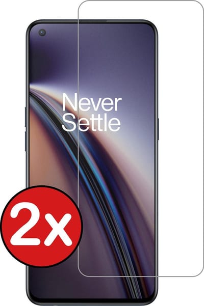 Screenprotector - 2 Stuks - Geschikt voor OnePlus Nord CE - Extra Sterk - Beschermglas - Gehard Glas - Tempered Glass - Screen Protector
