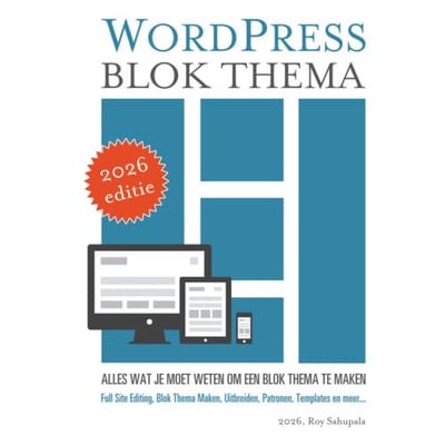 Wordpress Blok Thema - Roy Sahupala