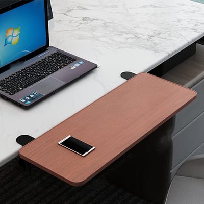 Bureau Extender Plank - Bureau Verlengstuk Armsteun - Meer Werkruimte Creëren - 90 Graden Opvouwbaar - 20x40cm tot 25x70cm