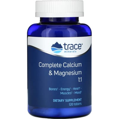Oligo-éléments, Calcium et Magnésium complets 1:1, 120 comprimés
