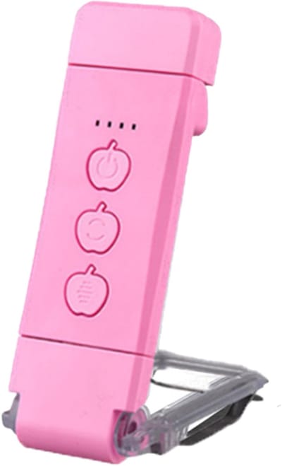 Mmgoqqt - Portable LED Book Clip Light - USB Charging - 3 Color Temperatures - 5 Brightness Levels - Oogvriendelij - For Students Reading Camping-Roze