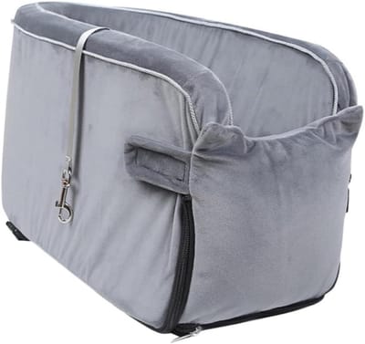 Veiligheidskussen Huisdieren - Autobed Hond - Veilig Reizen - Verdikt & Duurzaam - 42x22x20 cm - Grijs