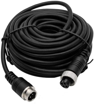 Cosensi - Dailygoods - Dailygoody - 4 Pin Kabel - 5 Meter - Hoogwaardige Video Kabel - Zwart - Voor Auto en Vrachtwagen - Perfect voor IR Nachtzicht Camera