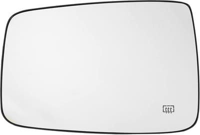 JHUBERS- Verwarmde Spiegel - Helder Zicht - Breedhoekspiegel - Zwart - Linkerzijde - Eenvoudig te Installeren - Diagonaal 24.6cm - Zijspiegel