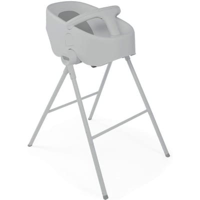Chicco Badje Bubble Nest Junior - Babybad met standaard - Hoogte verstelbaar babybadje - 2-Delig - Grijs