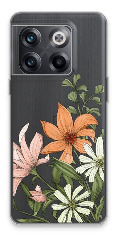 Case Company® - Hoesje geschikt voor OnePlus 10T hoesje - Floral bouquet - Soft Cover Telefoonhoesje - Bescherming aan alle Kanten en Schermrand