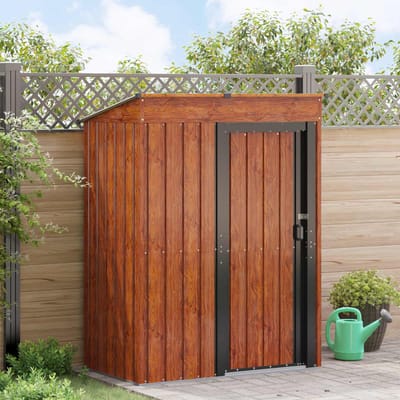 vidaXL - Tuinhuisjes - Bruin - 137 - x - 81 - x - 180 - cm - Metaal