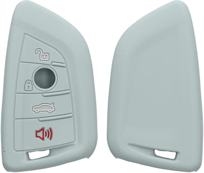 kwmobile autosleutel hoesje geschikt voor BMW 3-knops Smart Key autosleutel hoes - TPU autosleutel behuizing - Beschermende auto sleutel case - Sleuteletui in cool mint