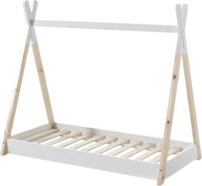 Jaxx juniorbed Tipi 70x140cm Blank Gelakt unisex