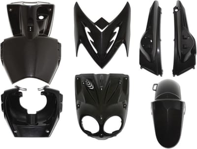 Kit carénage P2R pour Scooter MBK 50 Stunt Avant 2020 7 pieces noir brillant Neuf