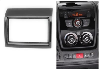 2-DIN CITROEN Jumper 2011+ / PEUGEOT Boxer 2011+ / FIAT Ducato 2011+ (Piano black) frame Audiovolt 11-559