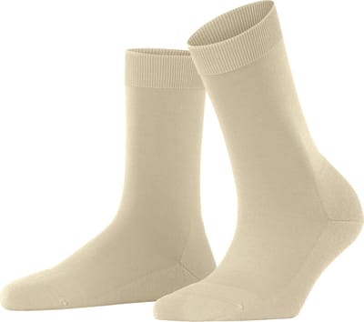 FALKE ClimaWool eenkleurig wol lyocell sokken dames beige - maat 37-38