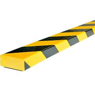 Oppervlaktebescherming type D, 1 m/stuk, geel/zwart, magnetisch