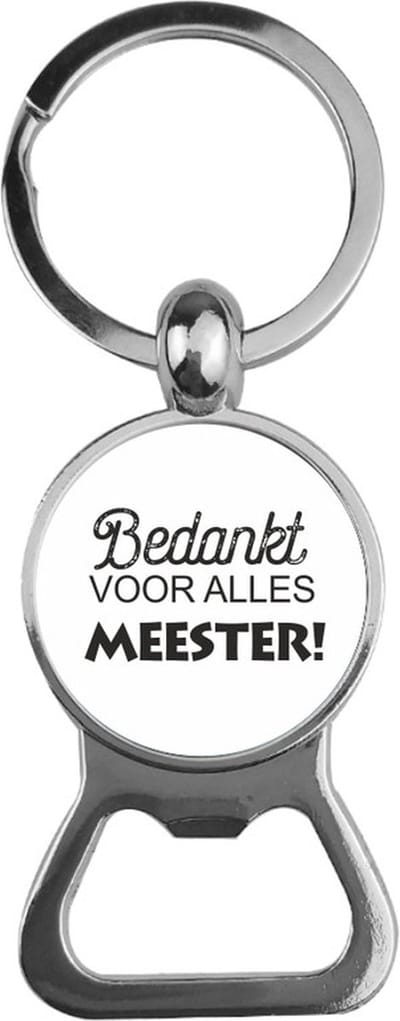 Bieropener Glas -  Bedankt Voor Alles Meester
