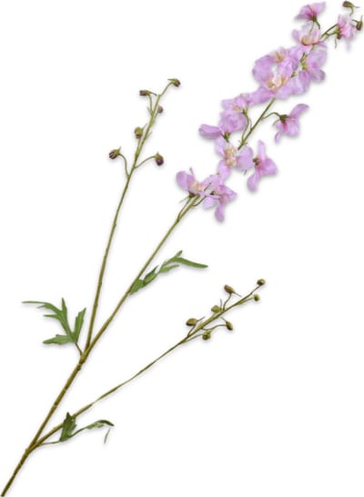 Silk-ka Kunstbloem-Zijden Bloemen Delphinium Tak Roze 101 cm Per 2 Stuks