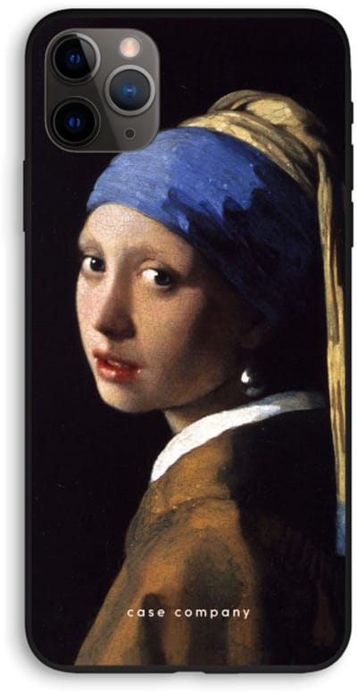 Case Company® - Hoesje geschikt voor iPhone 11 Pro Max hoesje - The Pearl Earring - Biologisch Afbreekbaar Telefoonhoesje - Bescherming alle Kanten en Schermrand