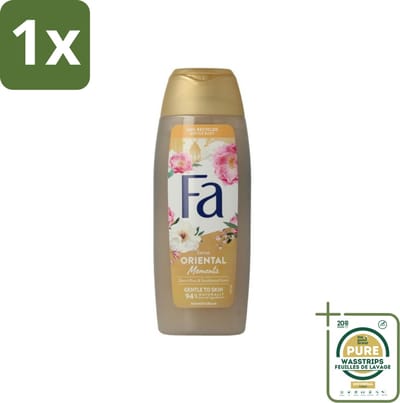 1 x Fa - Oriental Moments - Douchecrème - Woestijnroos & Sandelhout - 250 ml- Douchecrème - Woestijnroos - Sandelhout - Geur - Huidverzorging