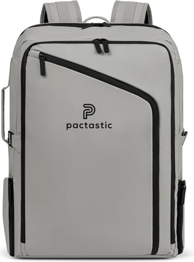 Pactastic Rugzak Reistas met laptopvak Urban Collection Travel Backpack 55 cm 40L Grey Grijs