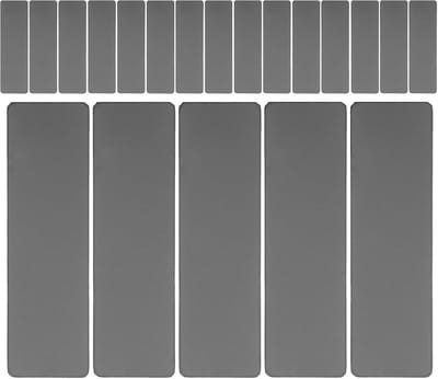 Naamplaatjes Kantoor - Identificatie Labels - Personeel Identificeren - Roestvrij Staal - 7x2 cm - Zwart
