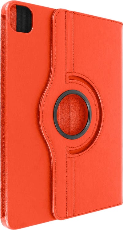Avizar Etui Geschikt voor iPad Air 11 Klap met Roterende Standaard en Elastische Sluiting, Rood