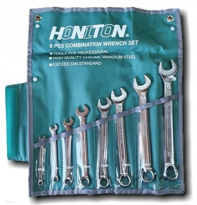 Honiton Ring Sleutelset 12-kant 6-22mm 8 Delig Chroom
