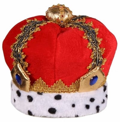 Luxe kinder koningskroon Rood Kinderen Unisex Rood Koningsdag Maat One size