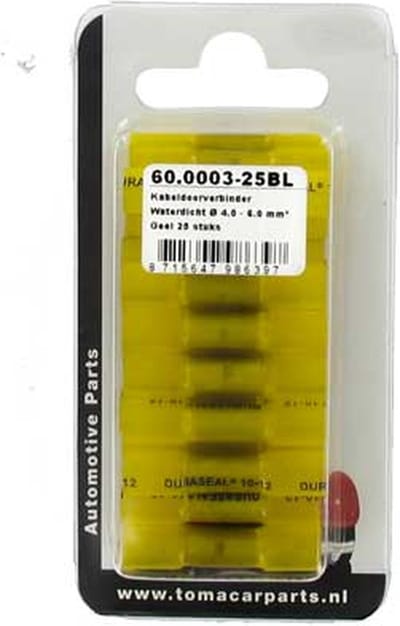 Duraseal Kabeldoorverbinder geel 25 stuks blister
