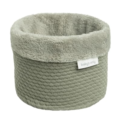 Baby's Only Gebreide commodemandje - Opbergmandje - Commode organizer - Babykamer accessoires Sky - Urban Green