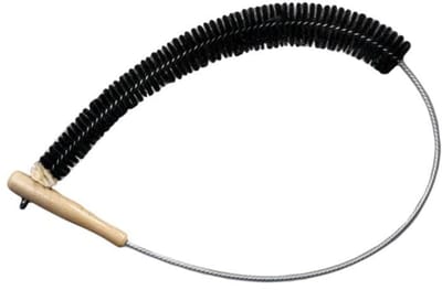 Radiatorborstel, 120 cm, natuurlijk haar met geitenhaar, ideaal voor het reinigen van platte radiatoren en radiatoren