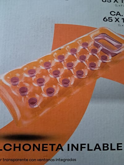 Crivit Opblaasbaar Luchtbed zwembad - Ligbed - Tanning pool bed - water hangmat - 178 x 65 x 19 cm - max 90 kg gebruikersgewicht