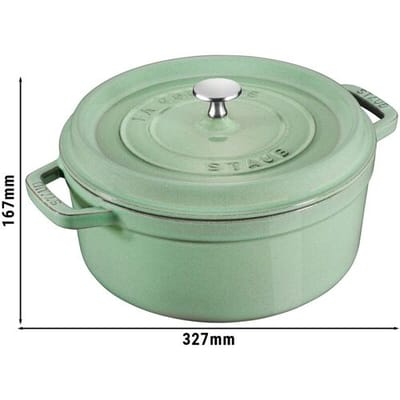 STAUB LA COCOTTE - Kookpot - Ø 260mm - Gietijzer - Saliegroen