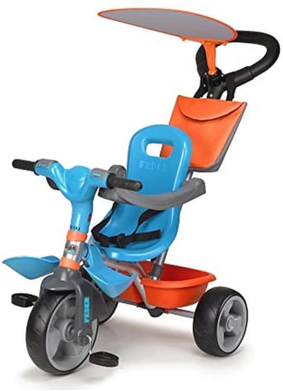 Feber - Baby Plus Music, driewieler voor jongens en meisjes van 9 maanden tot 3 jaar (Famosa 800012100), blauw
