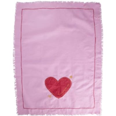 Rice katoenen theedoek roze