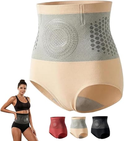 1 paar sportshorts met hoge taille - Maat L (47-57 kg) - Vetverbrandende en vormgevende shorts - Heupliftende shorts - Naadloze, vormgevende shorts met hoge taille - Effectieve buikcorrectie - Lichte huidskleur