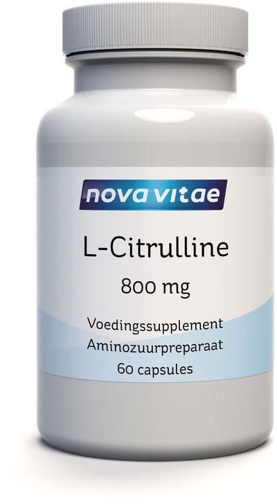 Nova Vitae - L-Citrulline - 800 mg Circulatie - Energie - Sportprestaties - 60 capsules