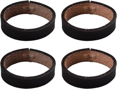 Leren riemhouders set van 6 - Elastische riemretainers voor mannen en vrouwen, zwart en gemengd kleur, ideaal voor het organiseren van riemen en het voorkomen van slijtage