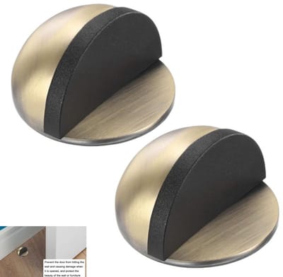 2stuks-Deurstoppers -Deurklem -zelfklevend -antibotsings-Deurbuffer-geschikt voor badkamers-keukens-koperkleur-4,5*4,5*2,6 cm