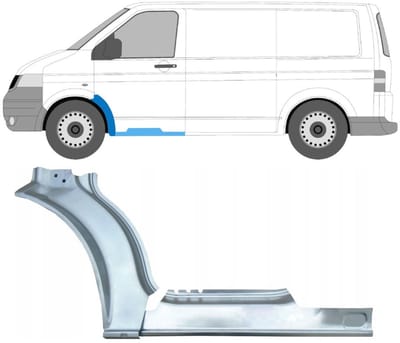 Reparatiepaneel dorpel + voorste spatbord voor Volkswagen Transporter T5 03-15