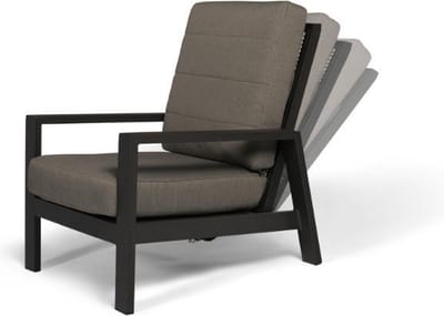 Tierra Outdoor loungechair Queens inclusief all weather kussen antraciet