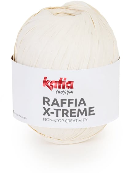 Katia Raffia X-Treme - 101 Ecru - Biologische Viscose Lintgaren