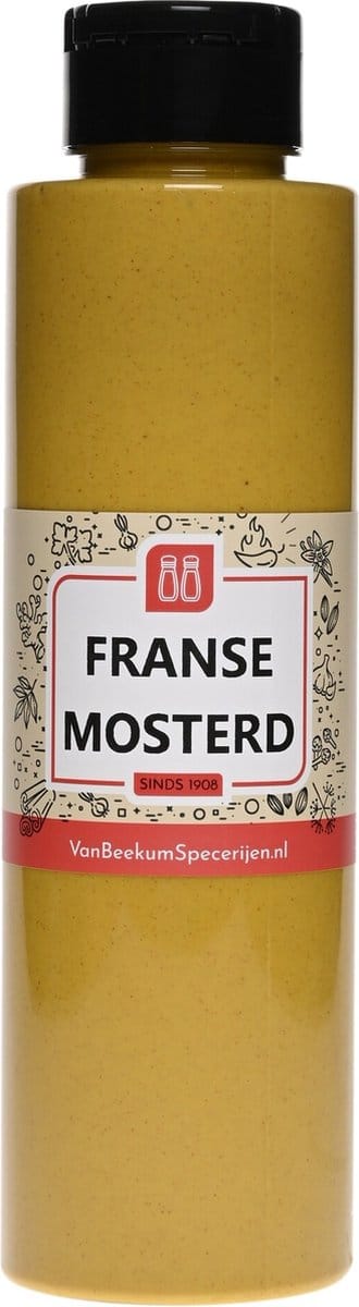 Van Beekum Specerijen - Franse Mosterd - Knijpfles 500 ml