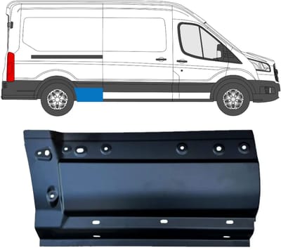 Reparatiepaneel achterste spatbord voorste deel voor Ford Transit 2014- / Rechts