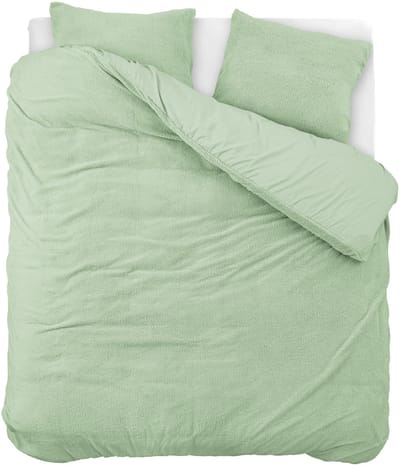 Sleeptime Teddy Dekbedovertrek - 240x200/220 + 2 kussenslopen 60x70 - Licht Groen - Lits-Jumeaux