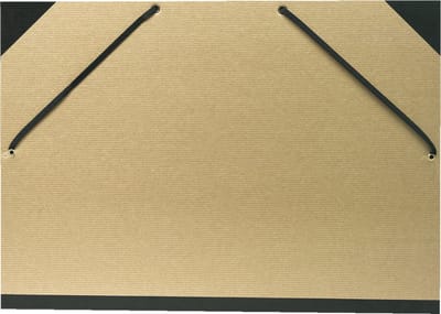 Exacompta 10x Tekenmap Kraft naturel elastiek 32x45cm - Kraft bruin - 544100E