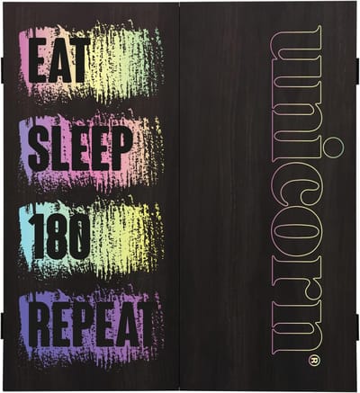 Dartbordkast - Vierkante behuizing - Darts spelen - Veegschoon scorebord - 51 x 56 cm - Zwart