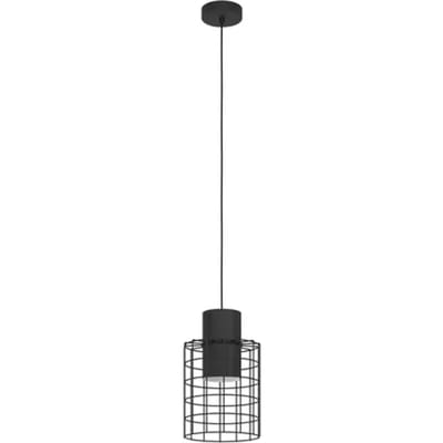 EGLO Milligan Hanglamp - E27 - industrieel - Ø 20 cm - Zwart|Wit